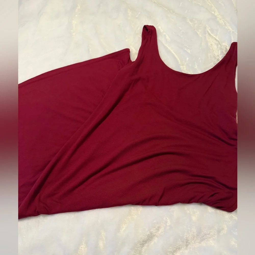Bar III Burgundy Sleeveless Dress - Picture 4 of 11